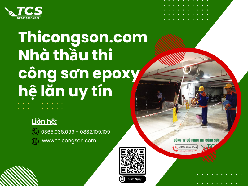 Công Ty Thi Công Sơn Epoxy Hệ Lăn Uy Tín - Thicongson.com