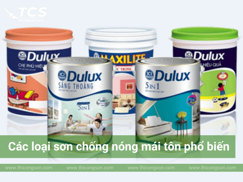 Các loại sơn chống nóng phổ biến