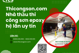 Thicongson.com - Nhà thầu thi công sơn epoxy hệ lăn